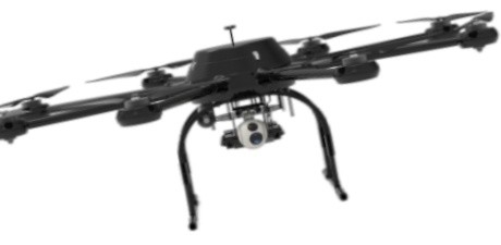 Schwere 30kg Multirotor Drohne mit einer dreiachsigen Fotoelektrischen Linse